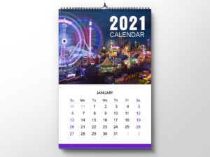 A3 Wall Calendar (13 Sheets)