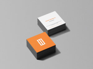 Square-Business-Card Square Business Cards (Double sided)
