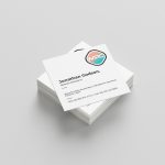 single-side-Business Square Business Cards (Single sided)